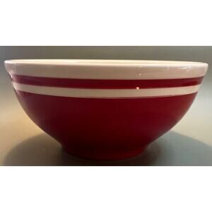 Potters Studio Ceramic Cherries Cherry Large Mixing Bowl Red 9 Inches
